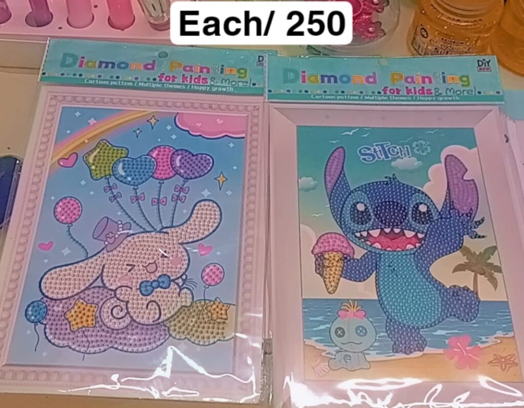 Colorful diamond painting for wall decor