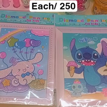 Colorful diamond painting for wall decor